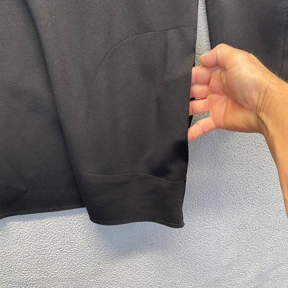 Carolina Belle Montreal Black Hooded Scuba Blazer Jacket Coat Size 2X,Open Front - Picture 9 of 9